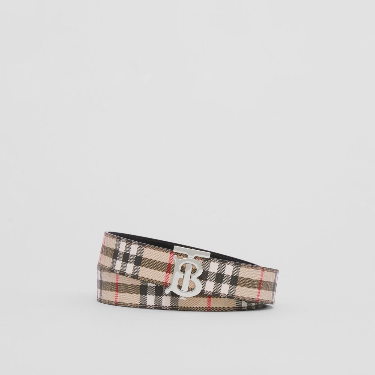 Reversible Monogram Motif Vintage Check Belt - 1