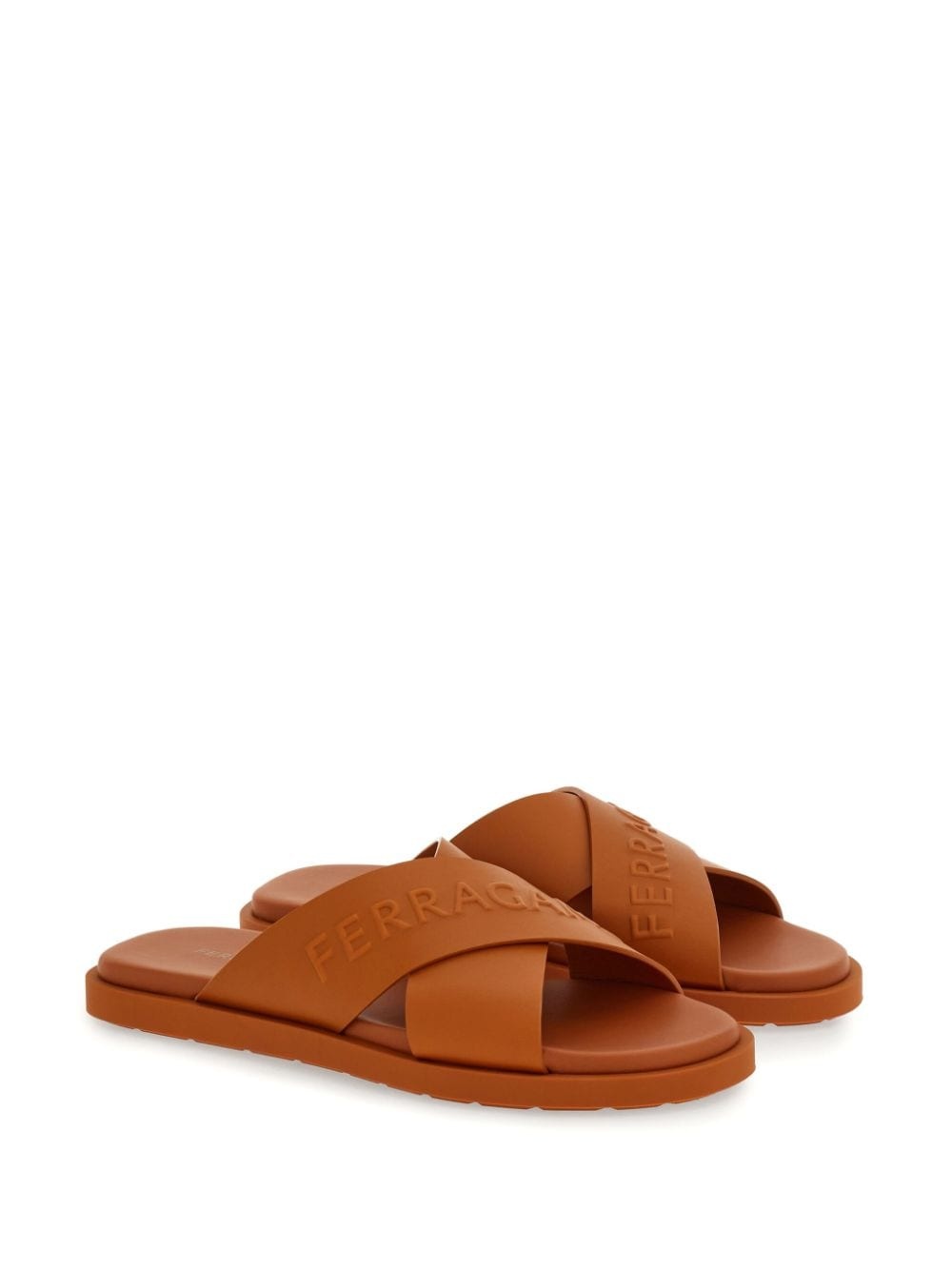 leather sandal with crossover straps - 2