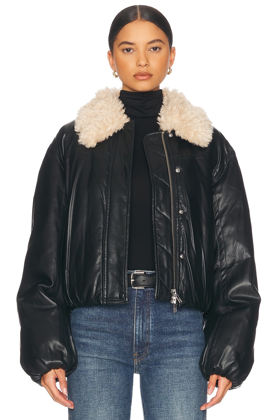 Fran Faux Leather Jacket - 2