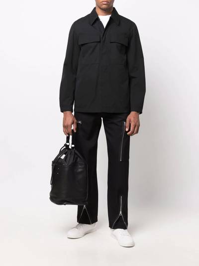 Jil Sander concealed-front shirt jacket outlook