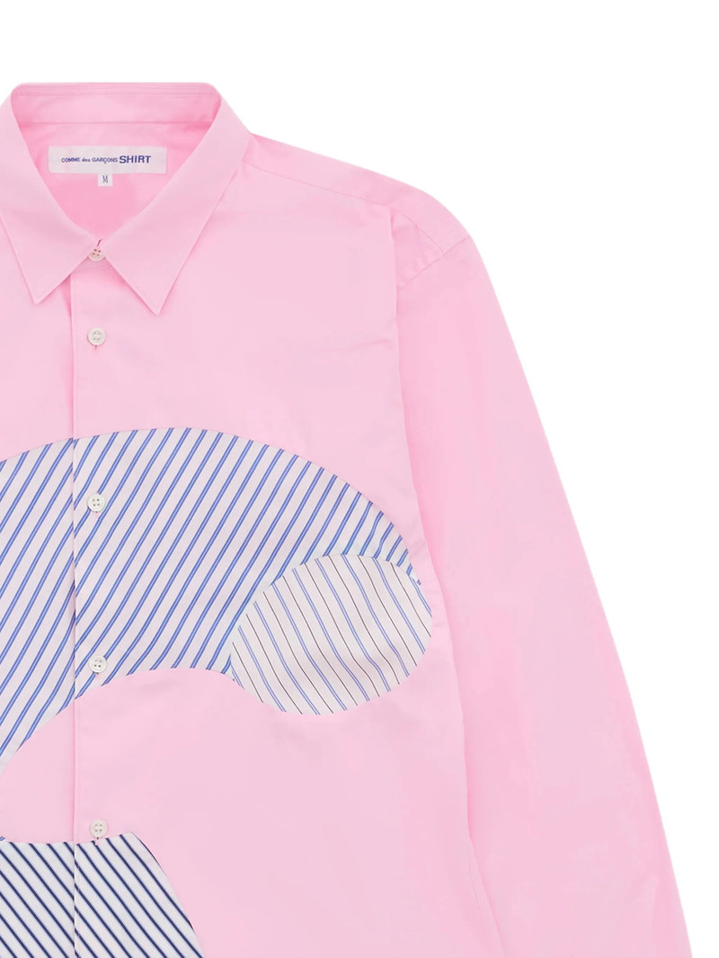 Comme des Garçons SHIRT Multi-Color Curved Stripe Shirt outlook
