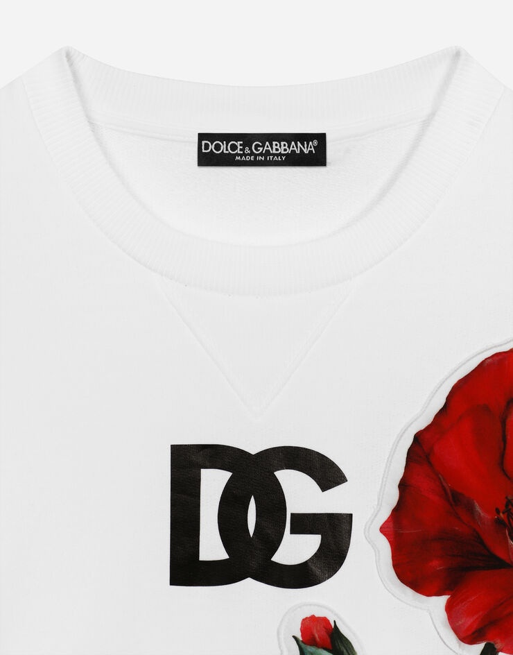 Jersey sweatshirt with poppy patch - 3