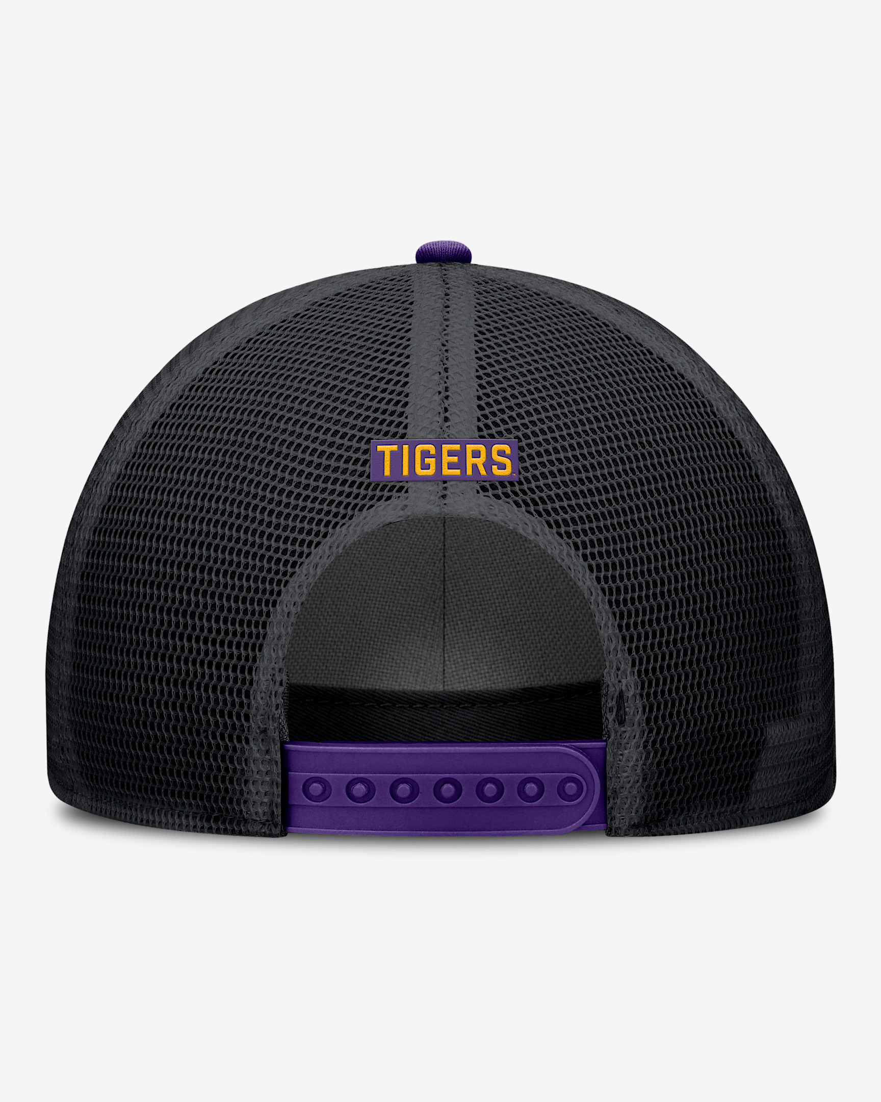 LSU Primetime Rise Men's Nike College Trucker Adjustable Hat - 2