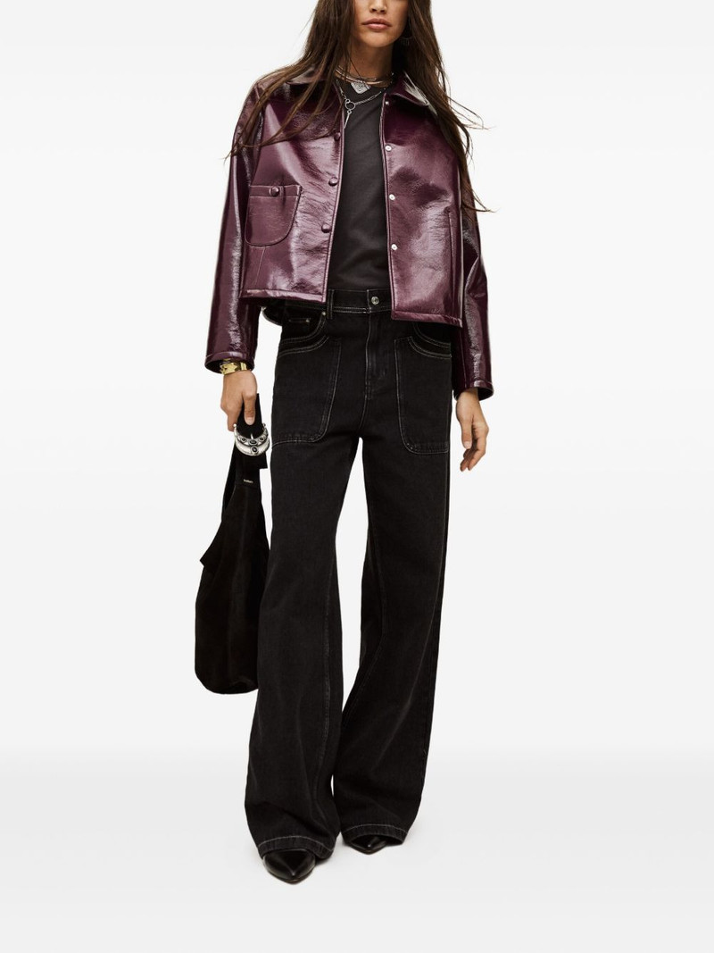 ba&sh Meelos buttoned pocket jacket outlook