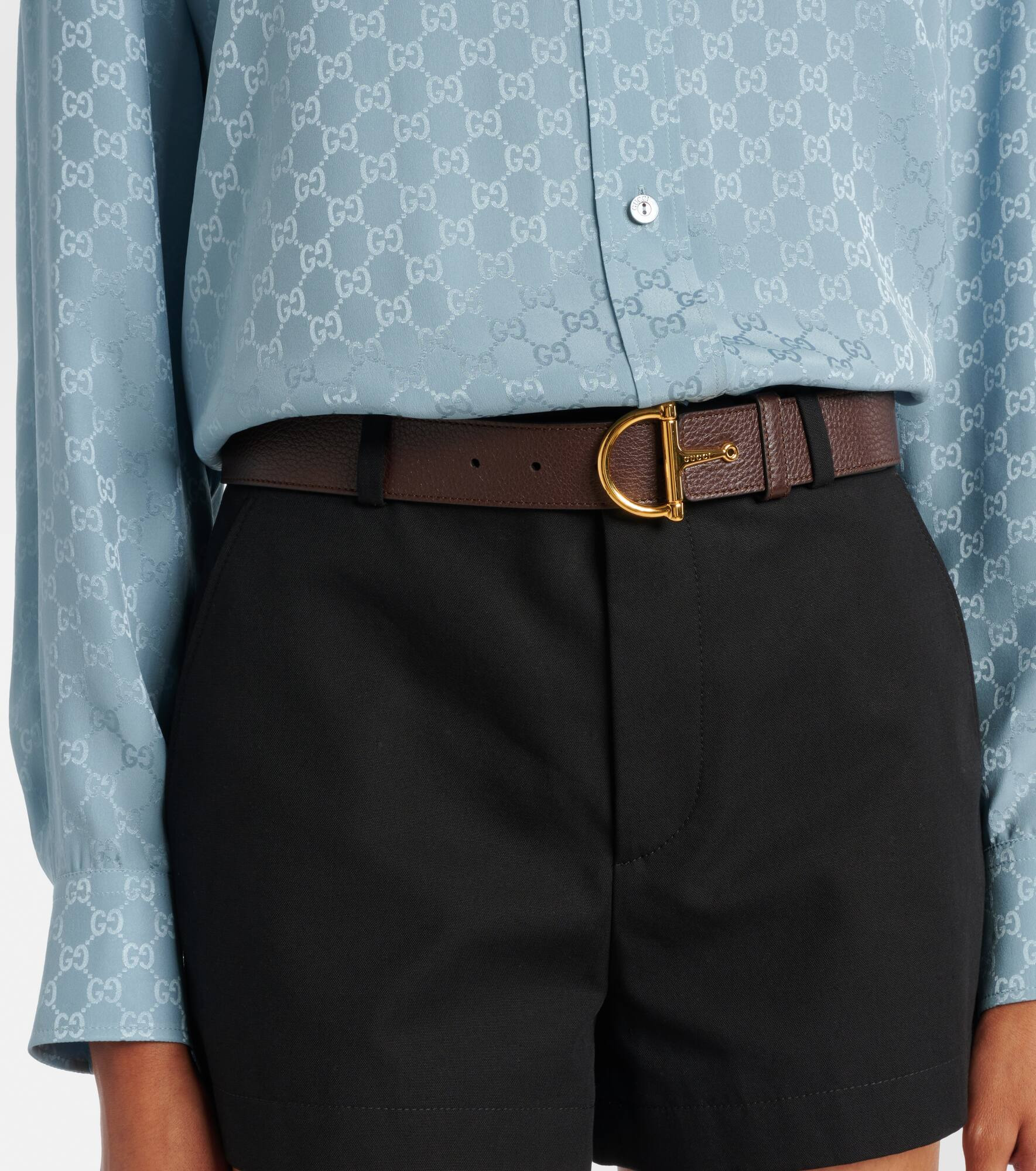 Horsebit leather belt - 2