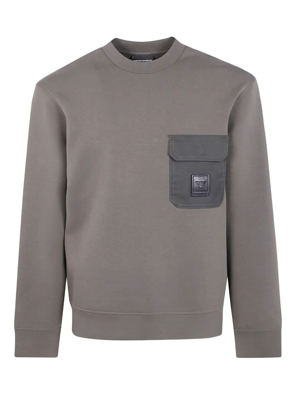 Elevate your casual wardrobe with the 'ROUND NECK WITH POCKET SWEATSHIRT' from EMPORIO ARMANI. Craft - 1