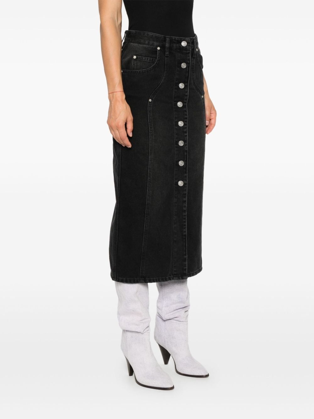 Vandy denim midi skirt - 3