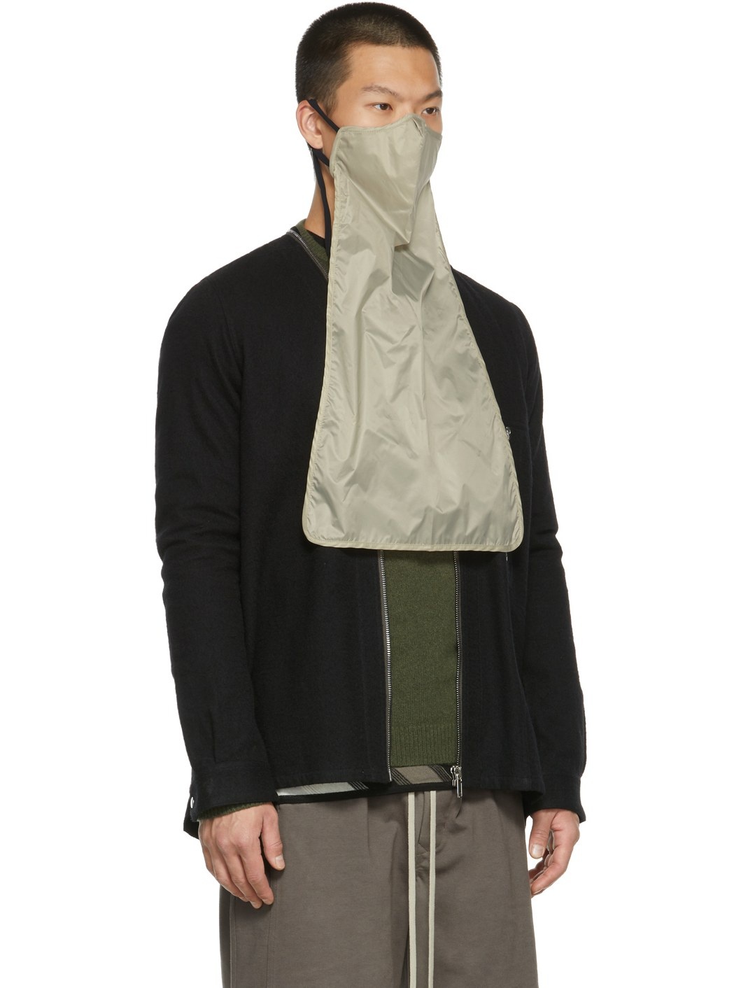 Grey Nylon Long Mask - 2