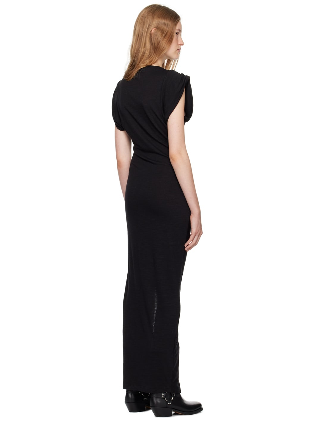 Black Isabella Midi Dress - 3
