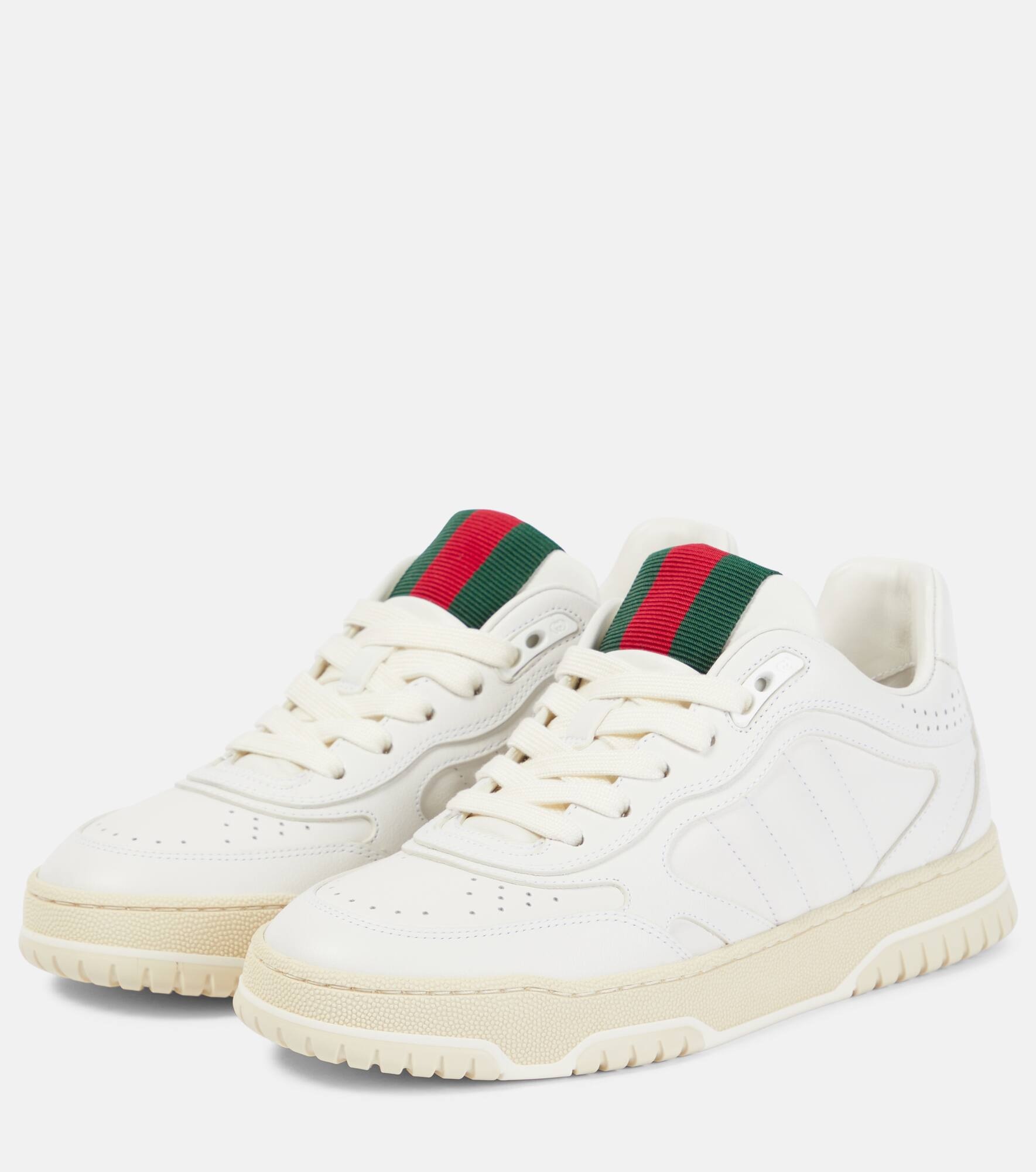 GG Re-Web leather sneakers - 4