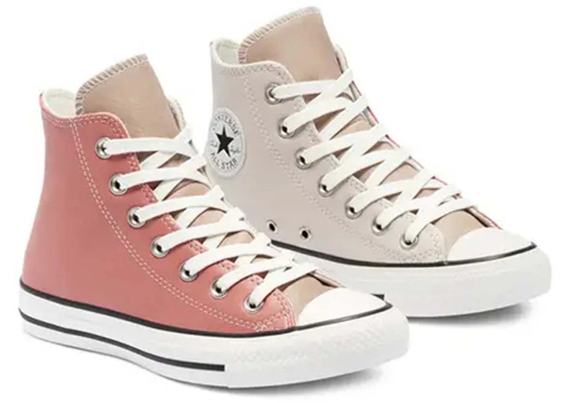 Converse Converse Chuck Taylor All Star Hi Leather Neutral Tones Silt Red Rose outlook