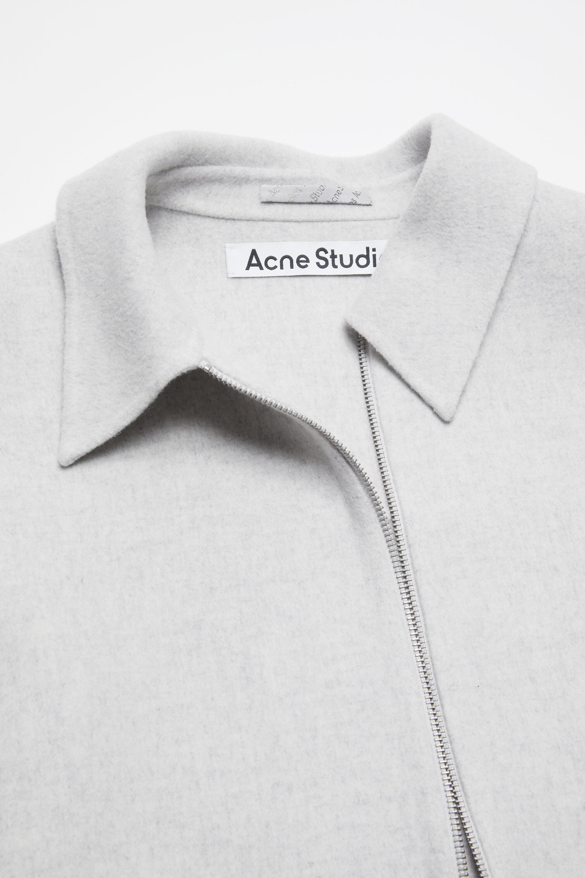 Wool jacket - Light Grey Melange - 7