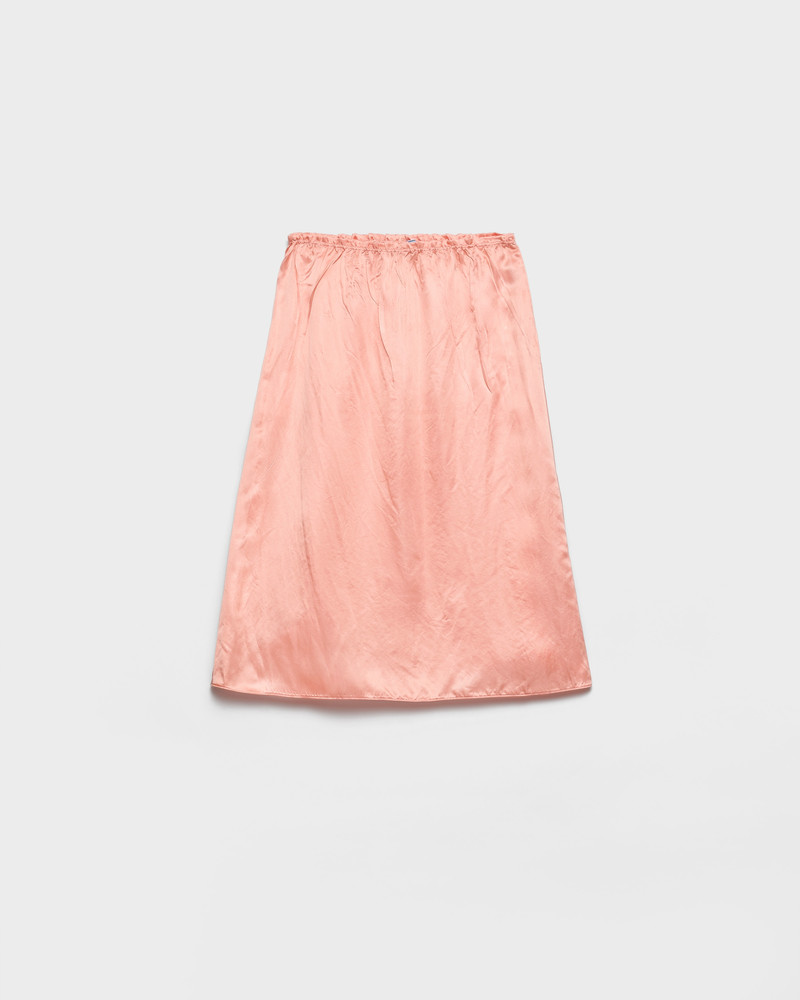 Washed satin skirt 1