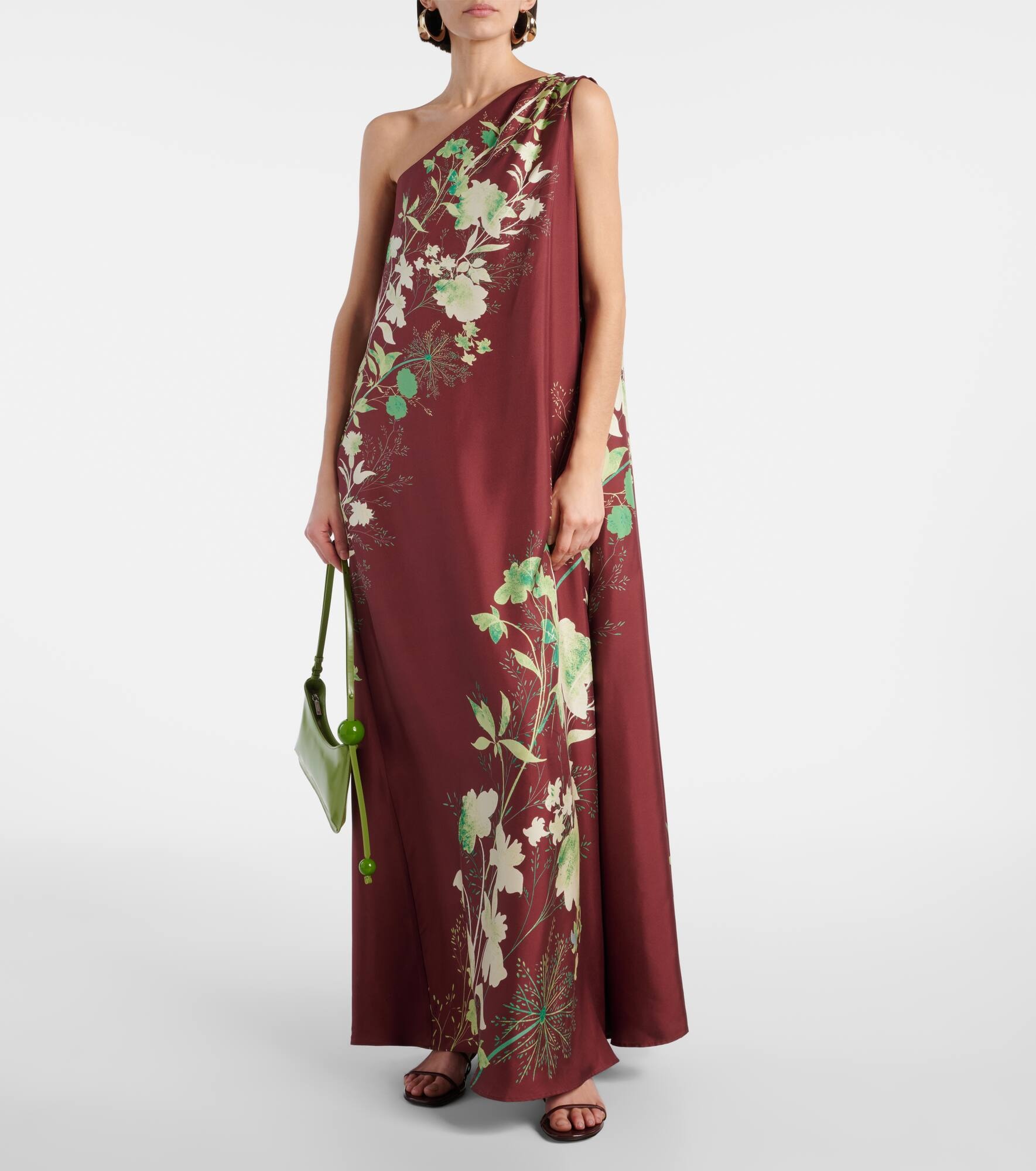 Roy floral silk twill maxi dress - 2