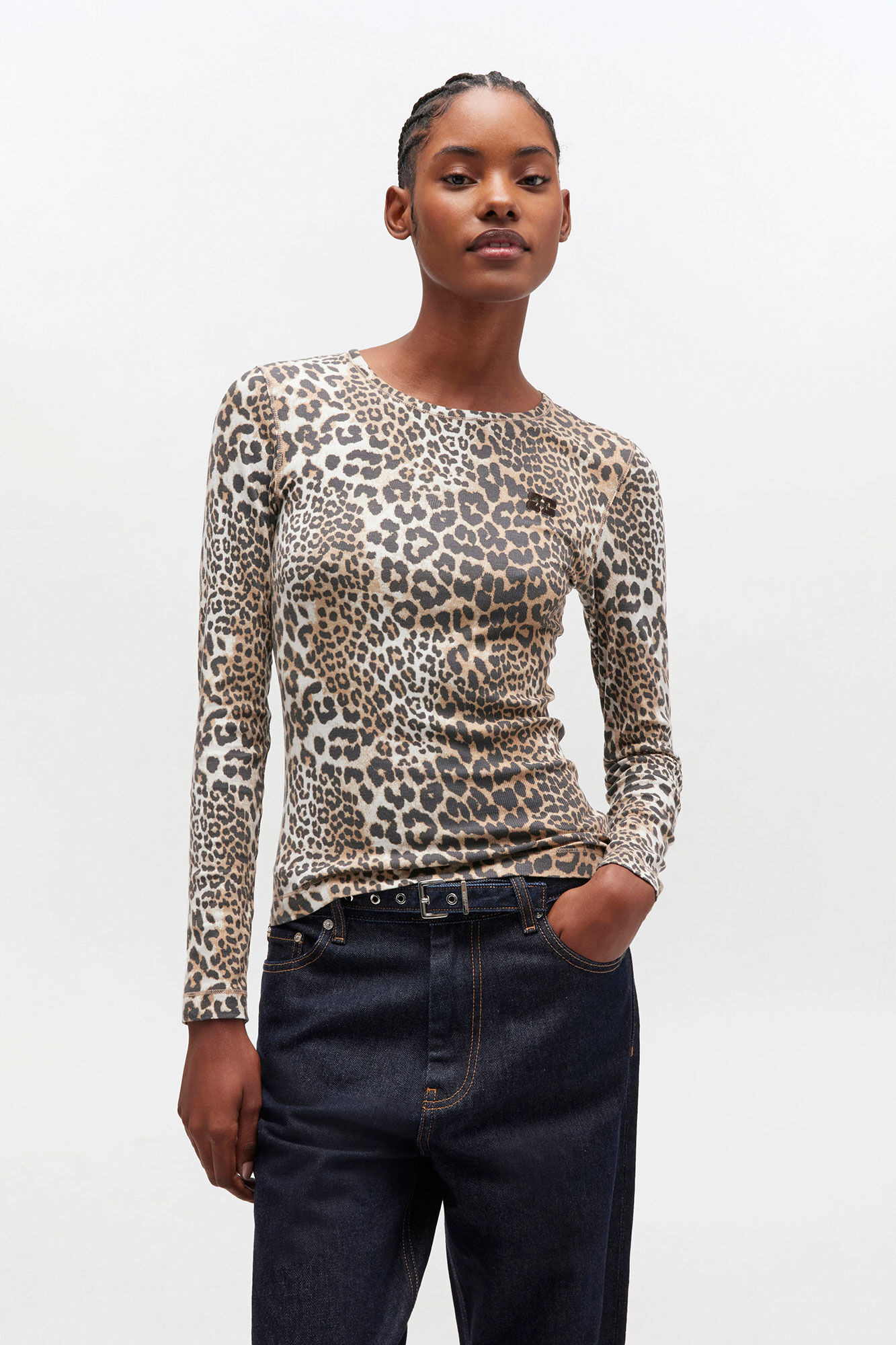 LEOPARD RIB LONG SLEEVE - 3
