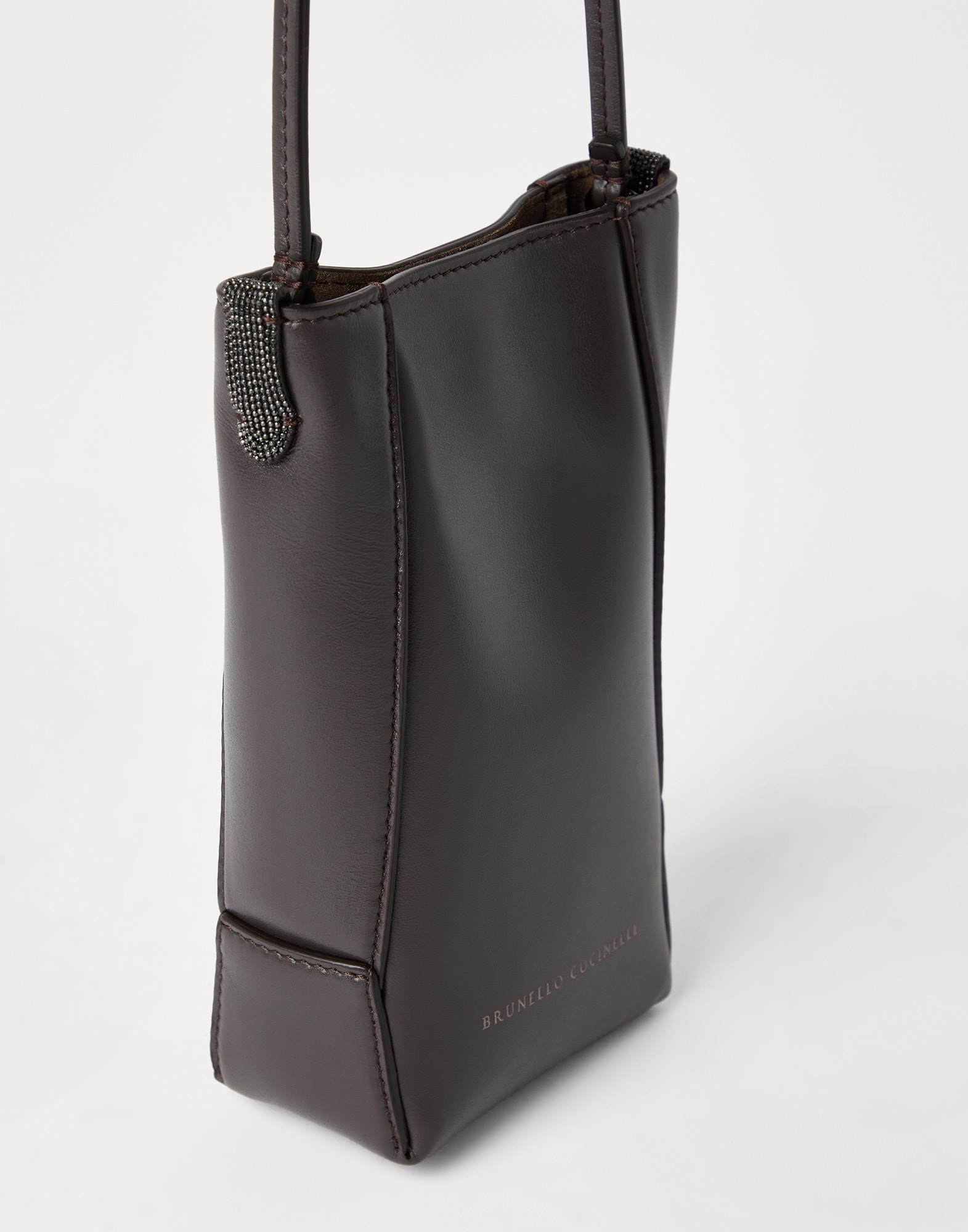 BC Duo phone holder in calfskin with monili - 3