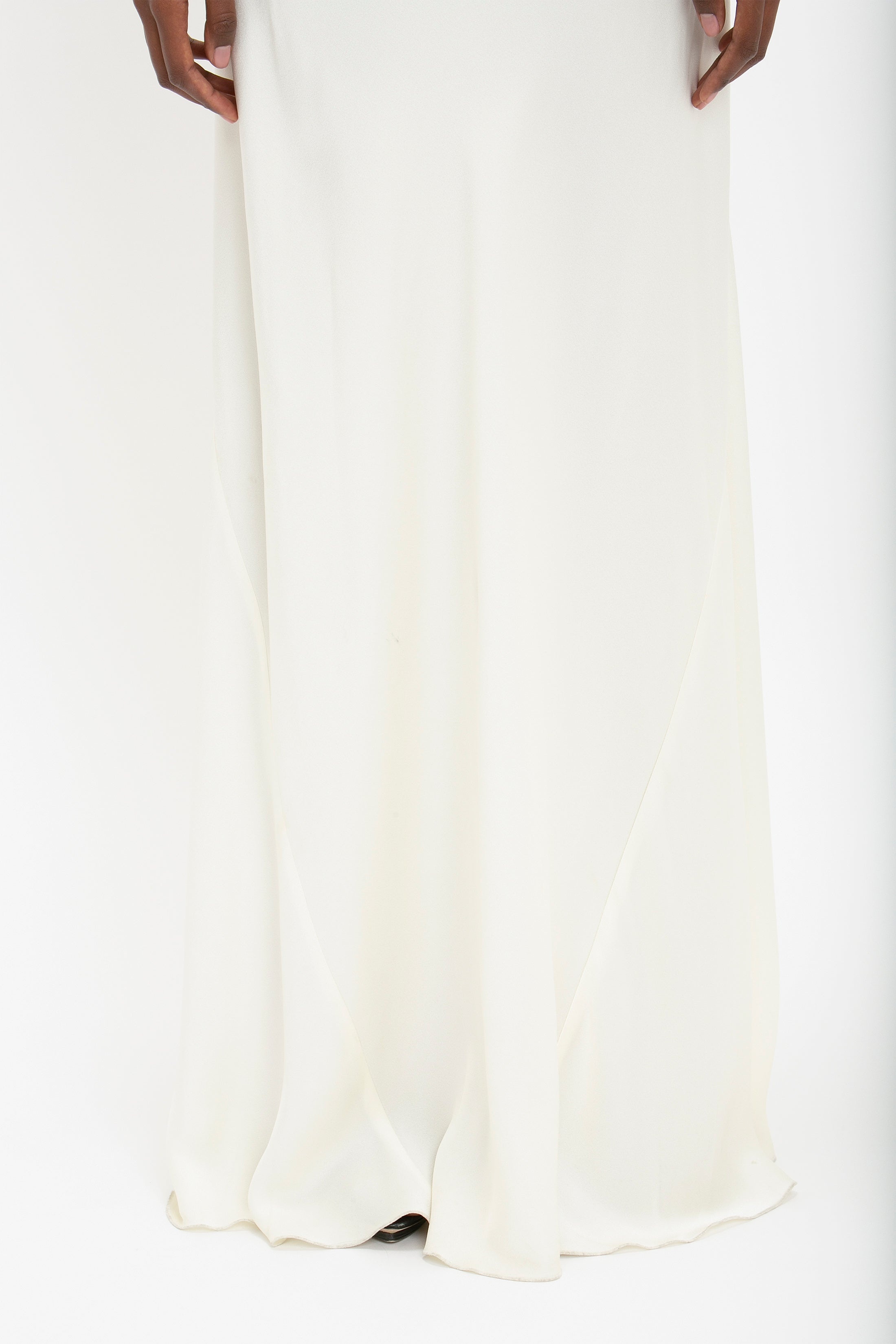 Floor-Length Cami Dress In Ivory - 6