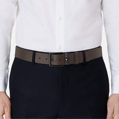 Montblanc Brown/black 35 mm reversible leather belt outlook
