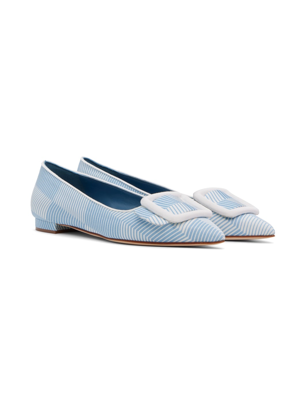Blue & White Maysale Ballerina Flats - 4
