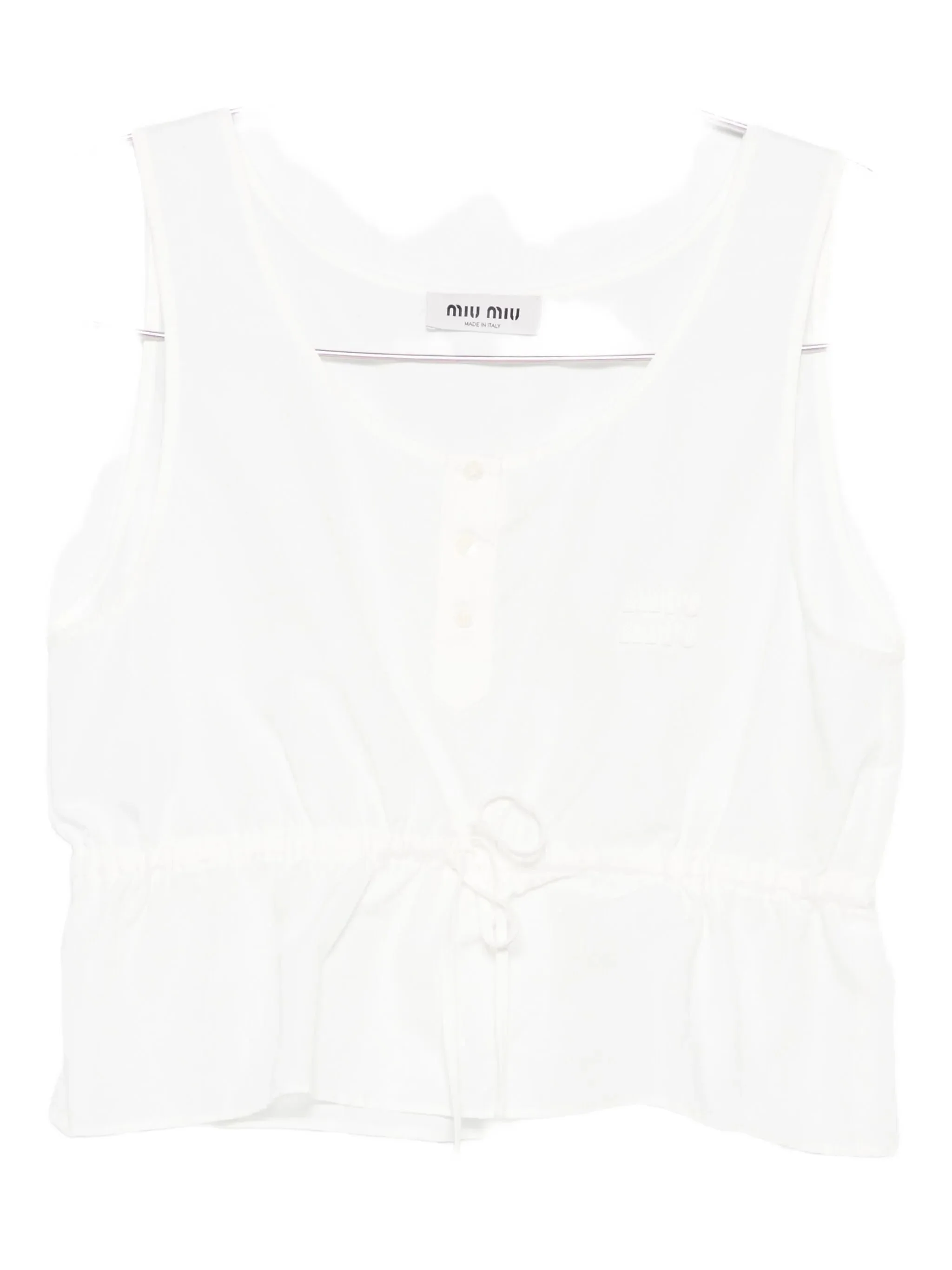 Miu Miu Drawstring Top - 1
