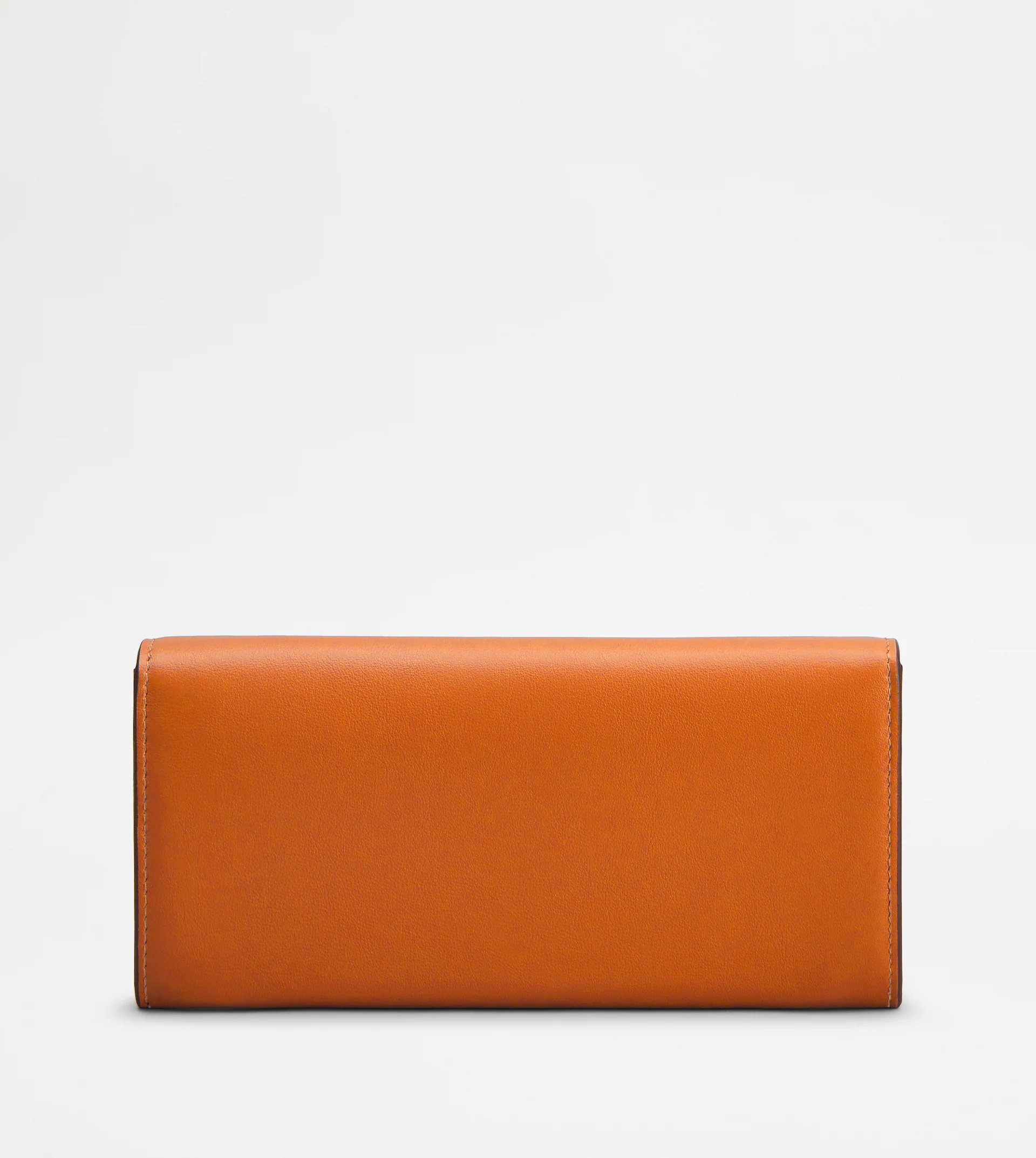 T TIMELESS WALLET IN LEATHER - ORANGE - 3