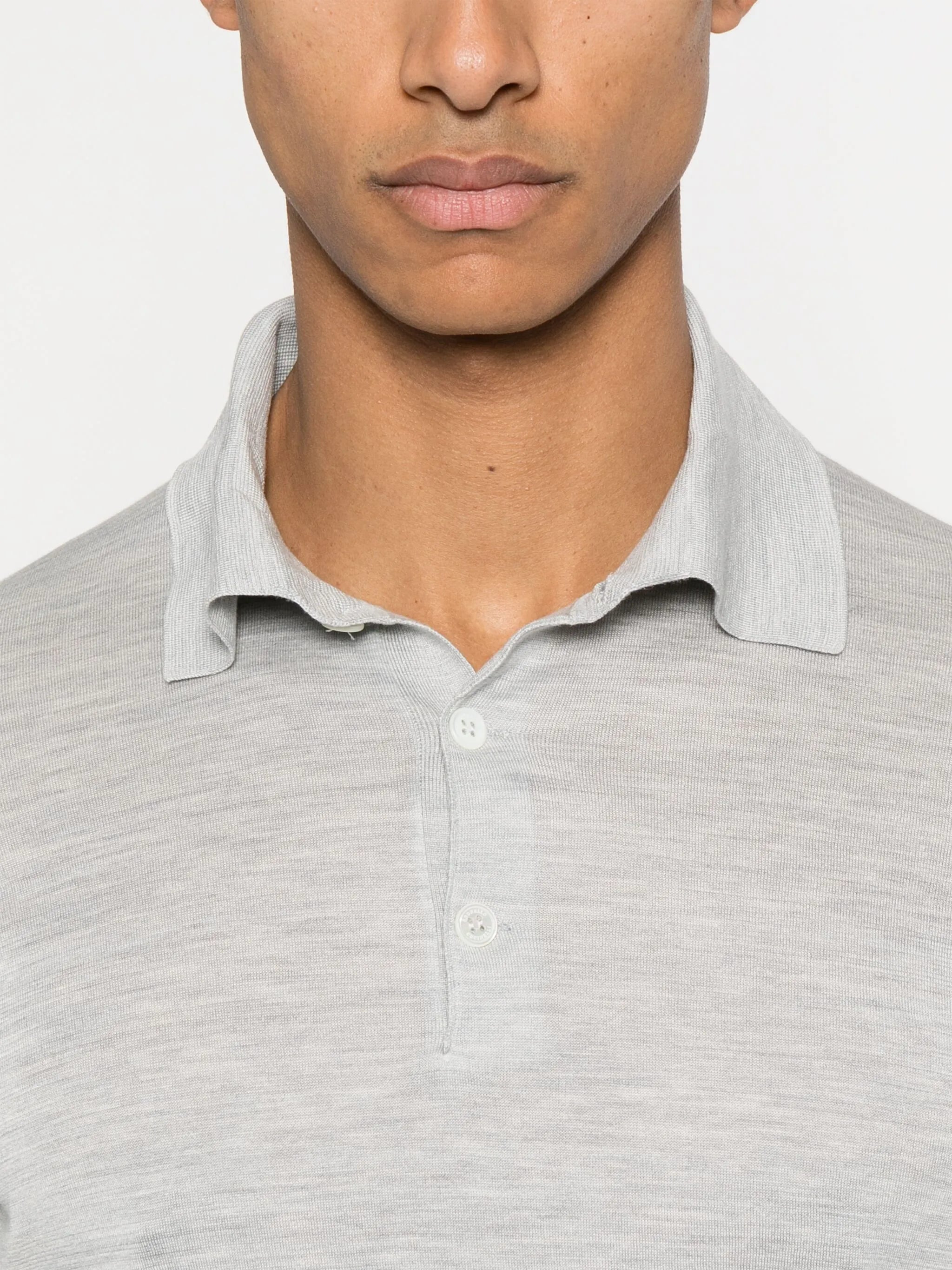 fine-knit polo shirt - 4