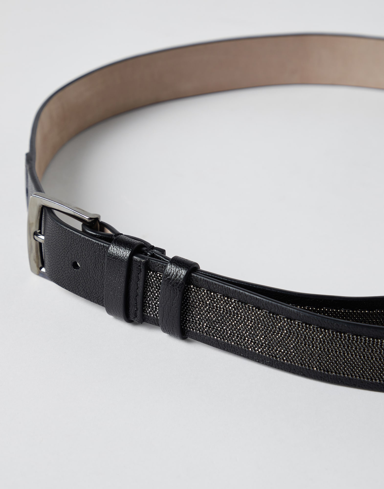 Precious belt in grained leather - 2