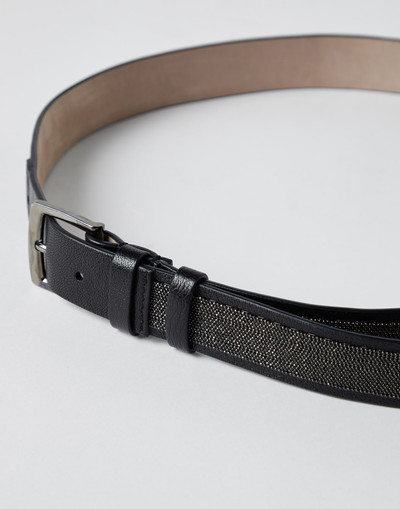 Brunello Cucinelli Precious belt in grained leather outlook