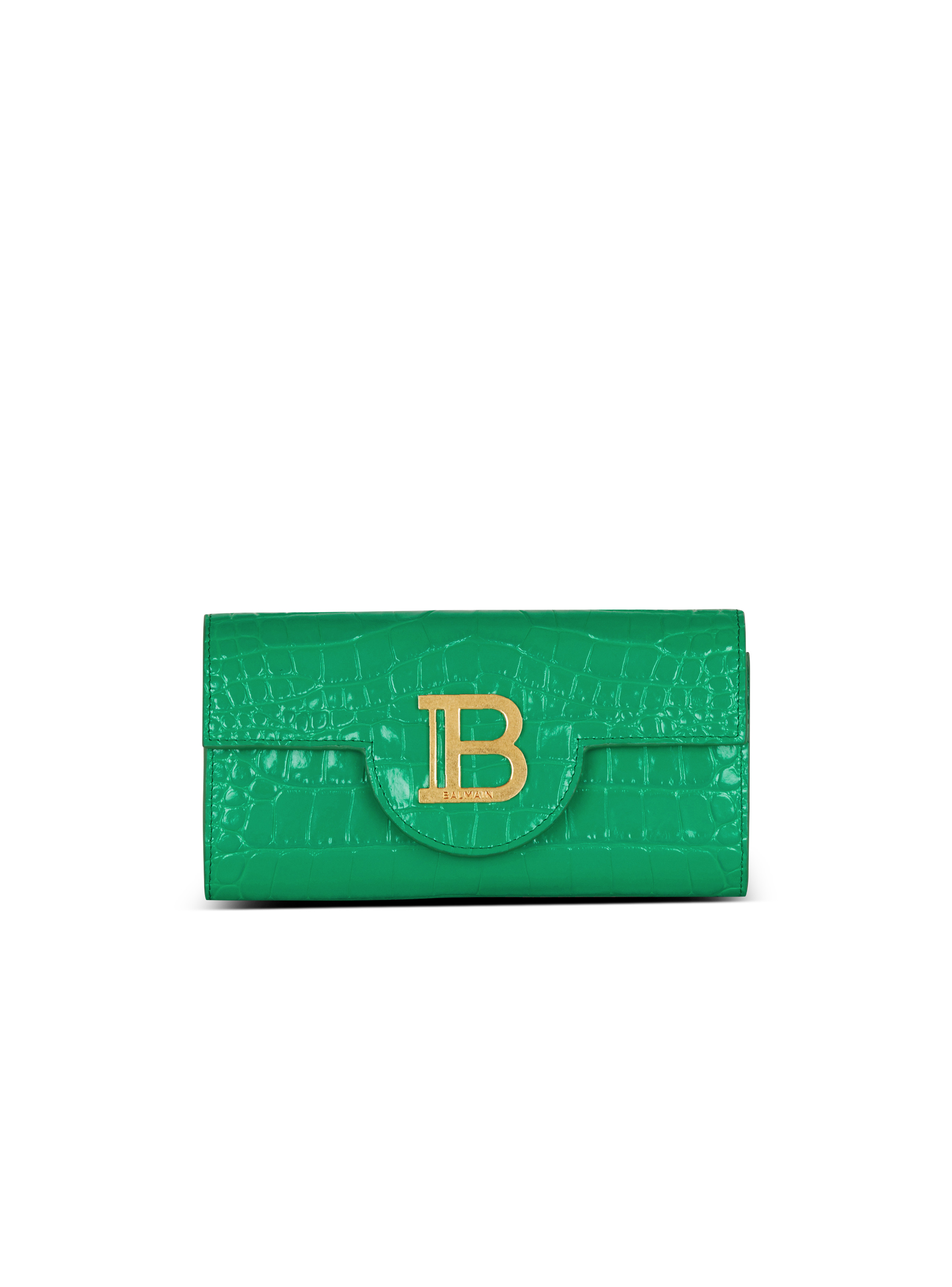 B-Buzz wallet in crocodile-print leather - 1