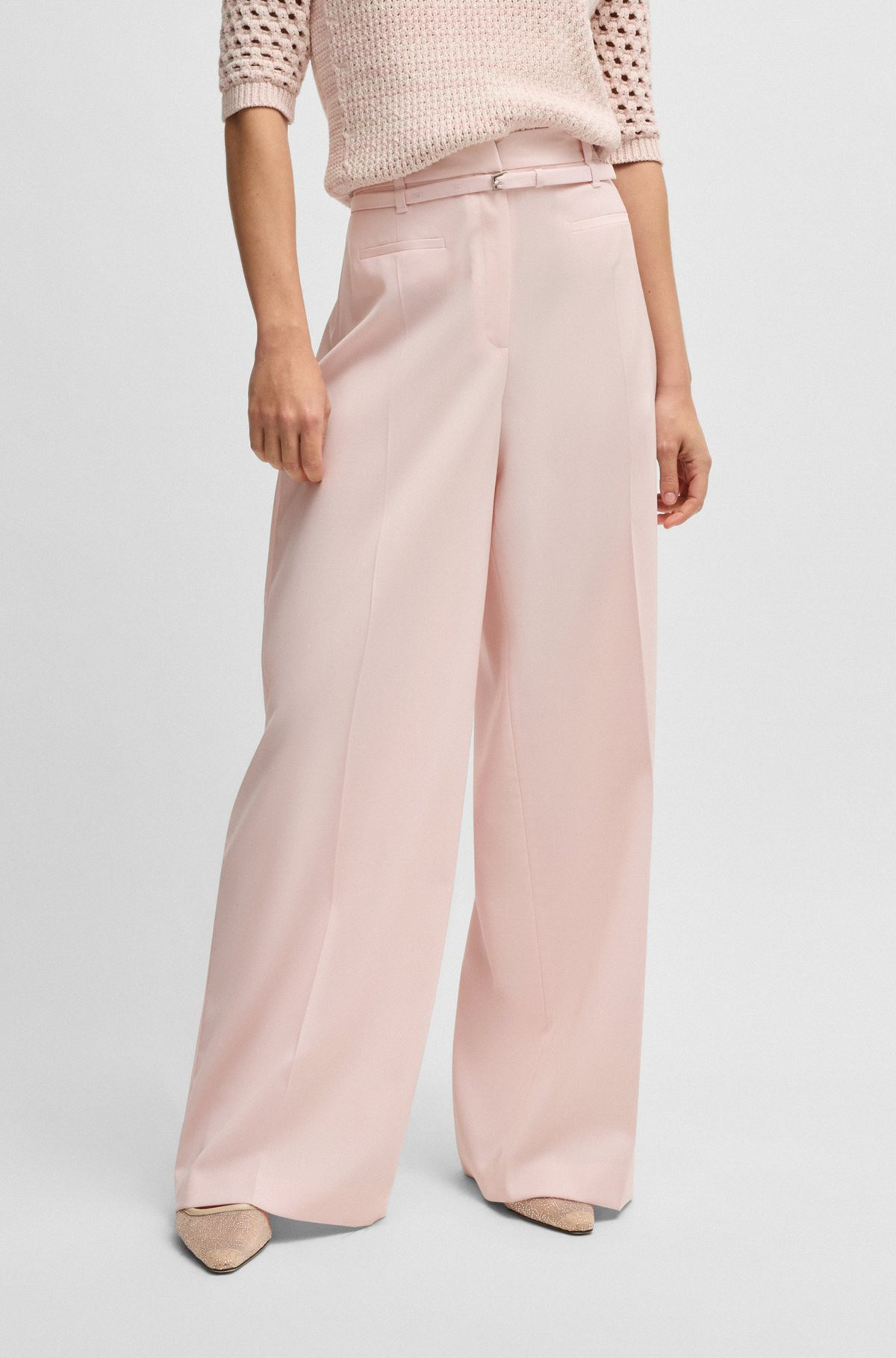 RELAXED-FIT TROUSERS IN VIRGIN WOOL - 2