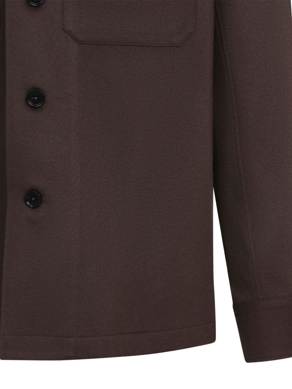 DOUBLE-POCKET CASHMERE SHIRT JACKET - 2