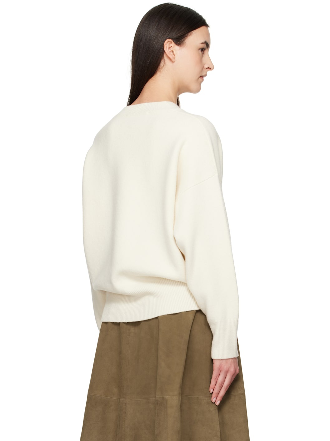 Off-White Compact Knitted V-Neck Sweater - 3
