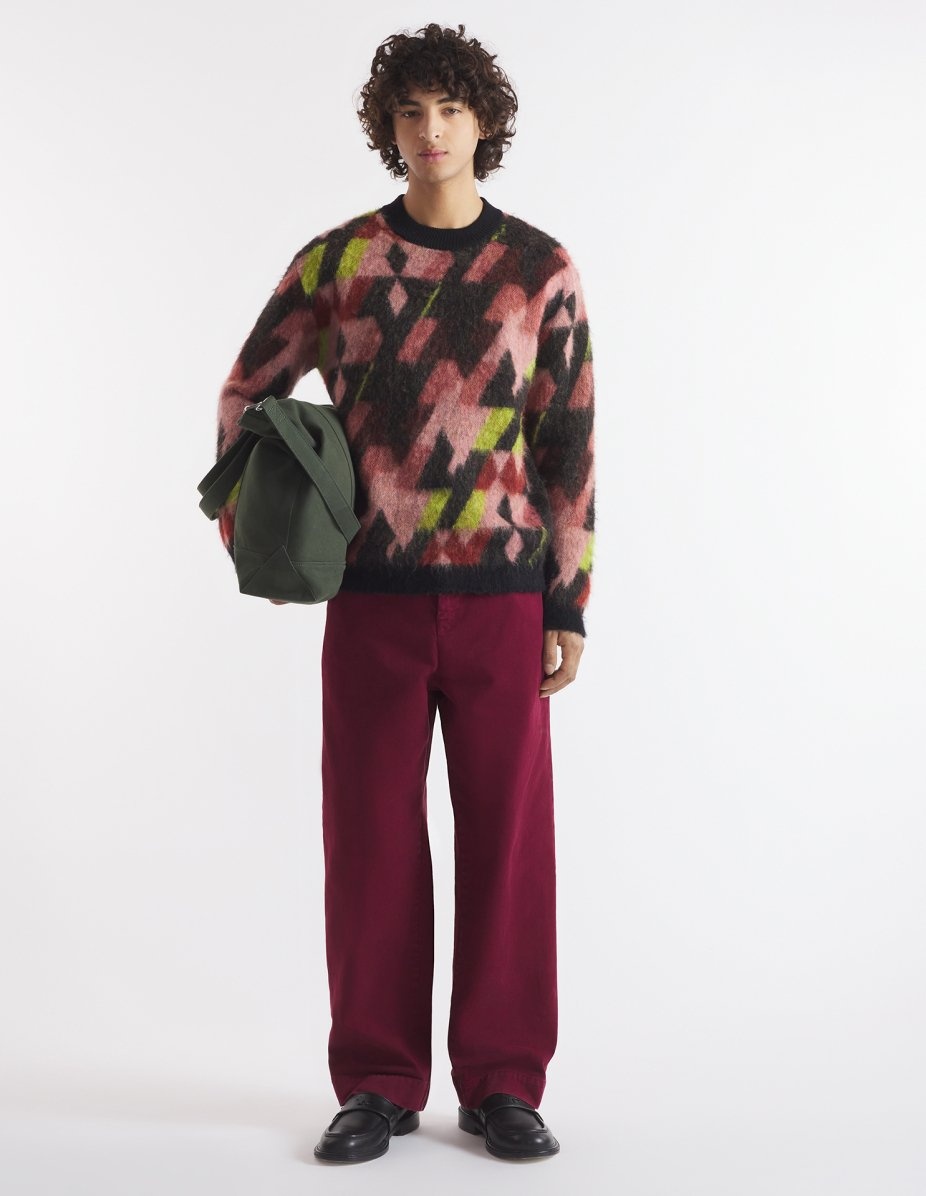 GRAPHIC MOHAIR JACQUARD JUMPER - 2