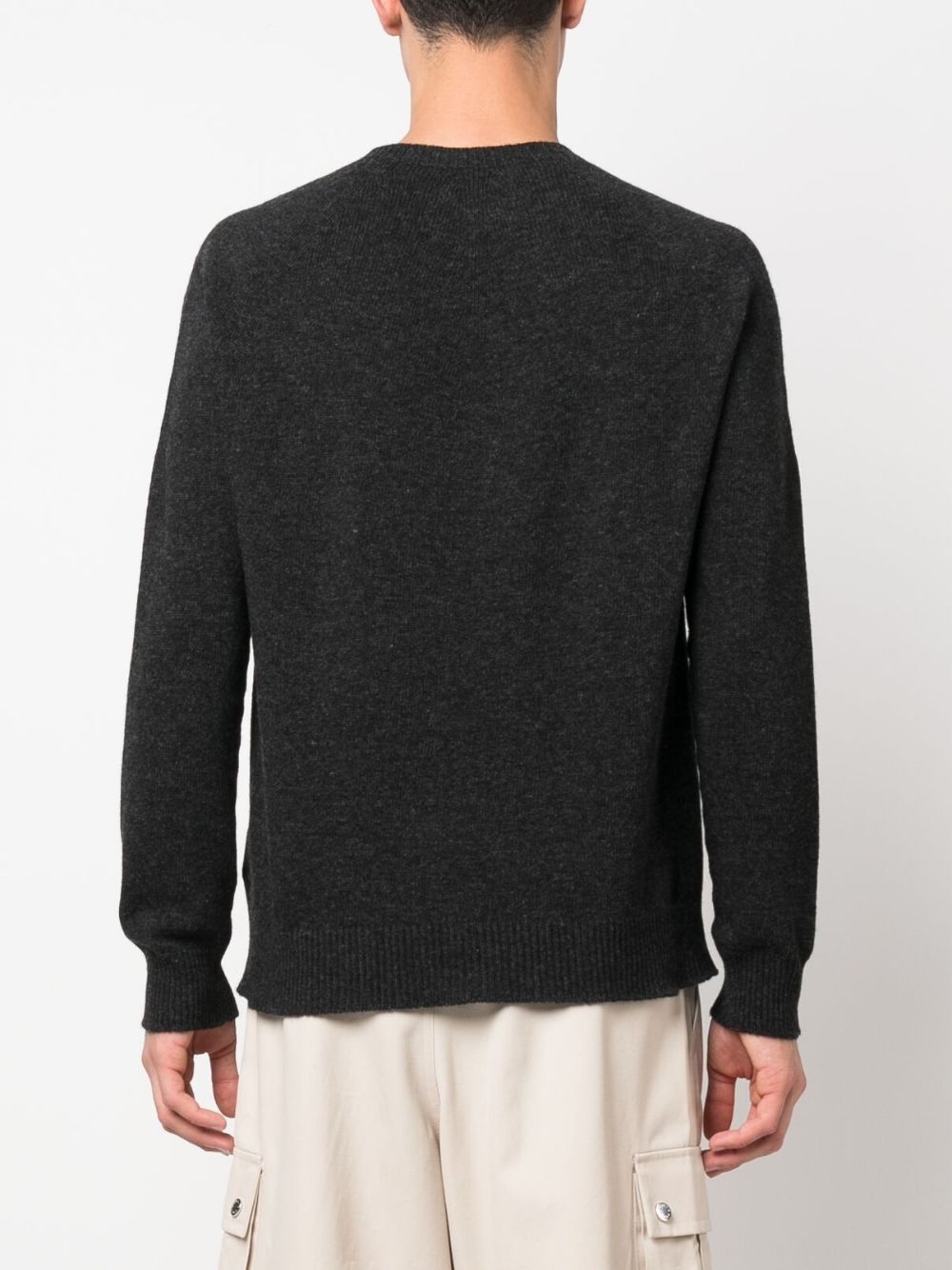 fine-knit wool-cashmere-blend jumper - 4