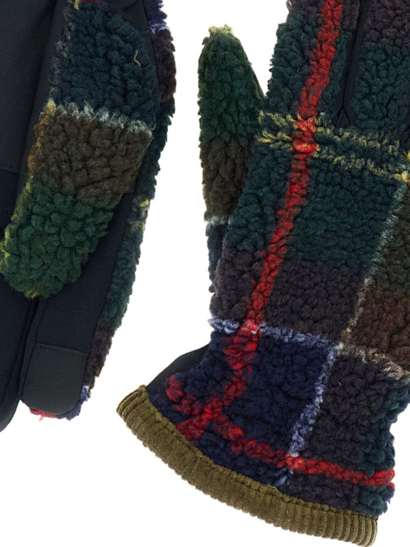 Barbour tartan-pattern gloves outlook