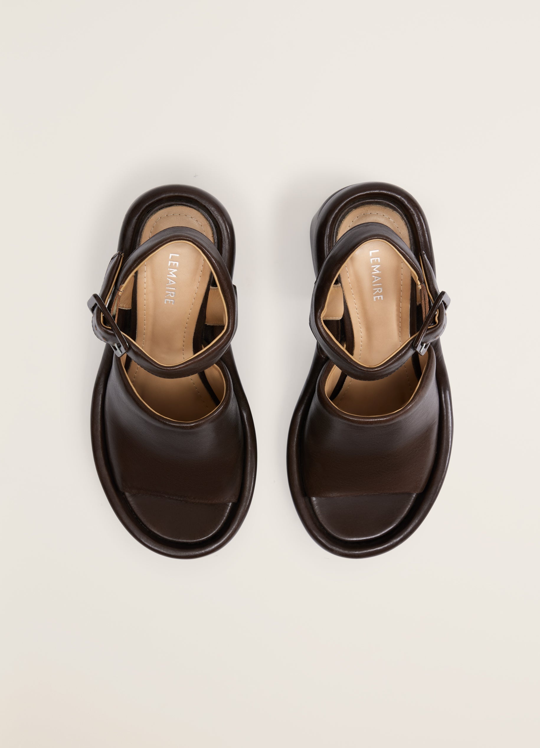 PADDED WEDGE SANDALS - 4
