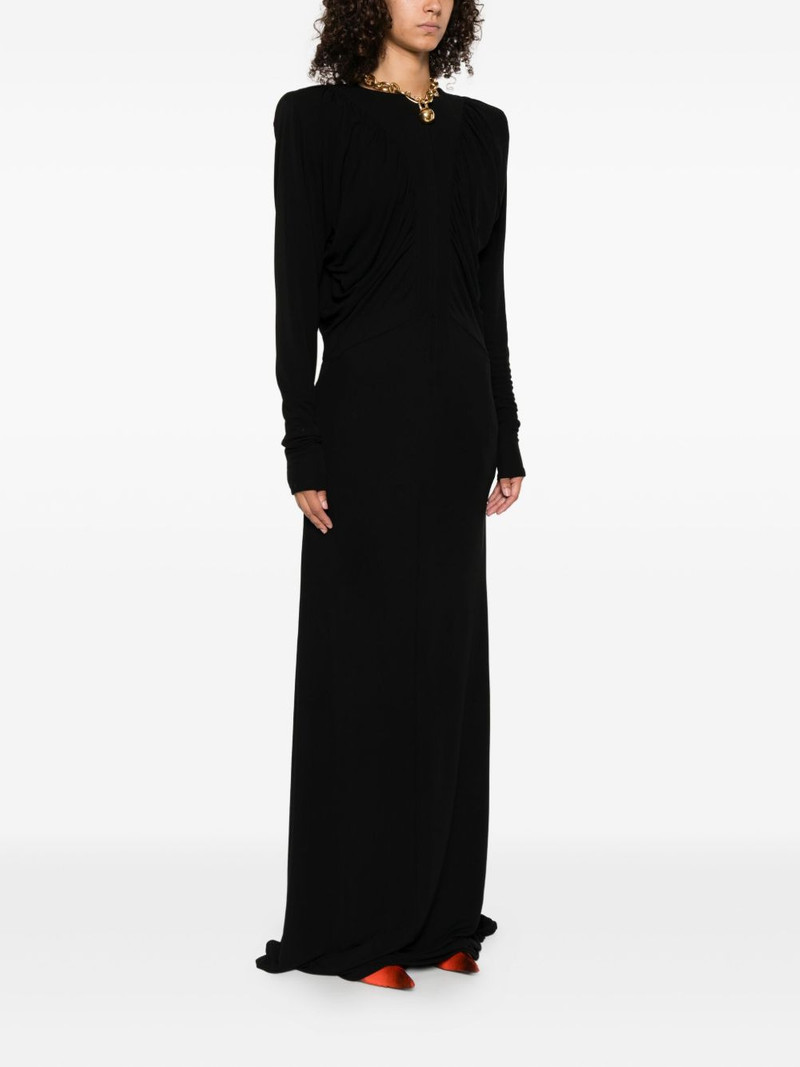 draped-detail maxi dress 3