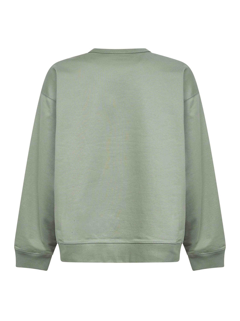 Dries Van Noten Sage green cotton oversized sweatshirt outlook