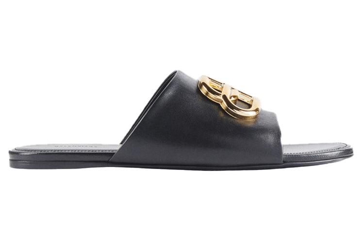 (WMNS) Balenciaga Oval Mules Black 604061WA8F91088 - 3