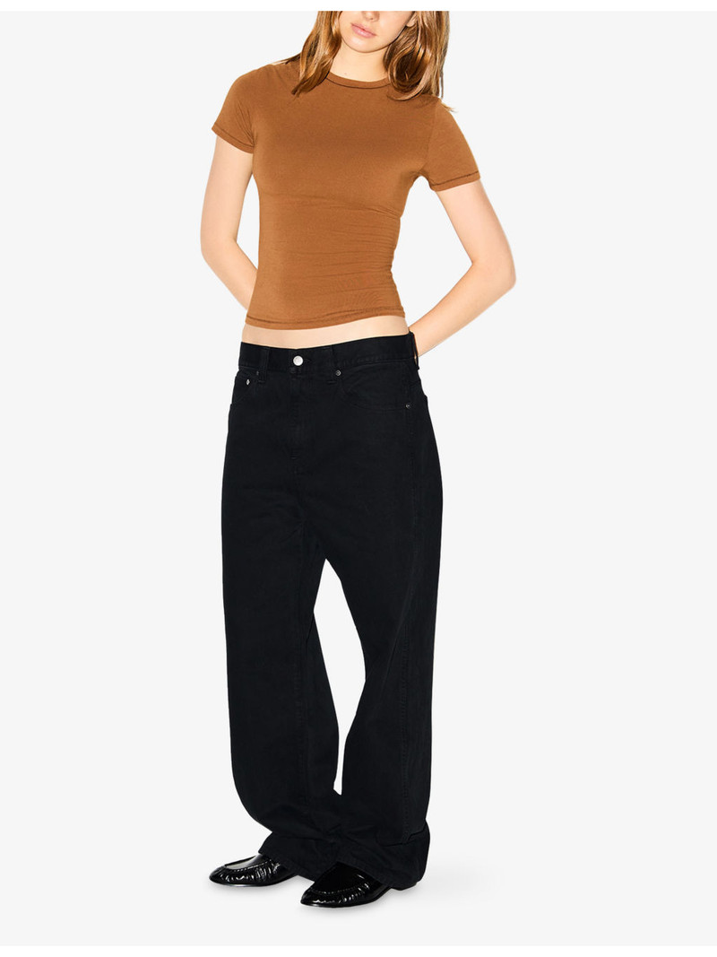 SKIMS Slim-Fit Round-Neck Stretch-Cotton T-Shirt outlook