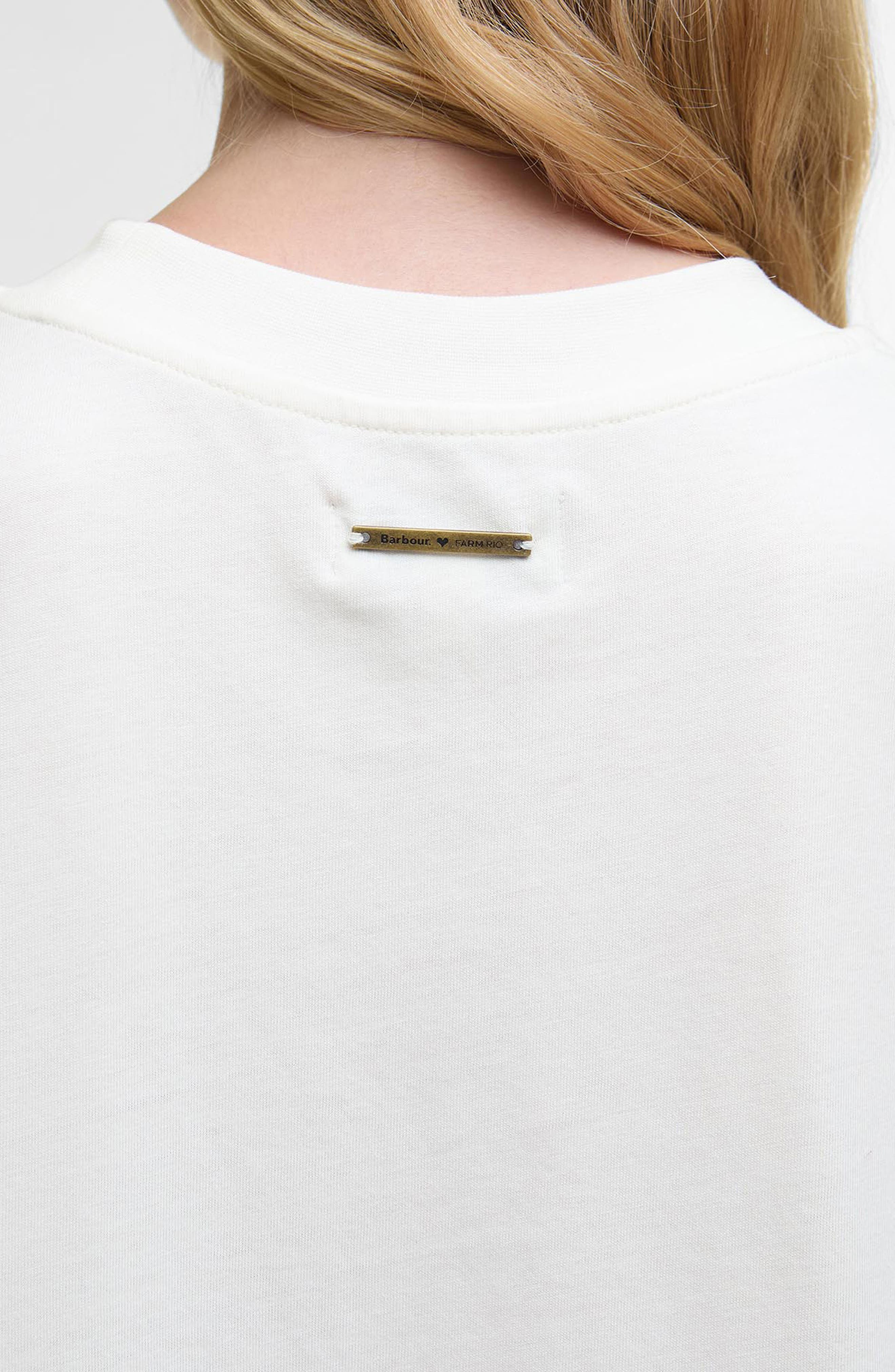 Barbour x Farm Rio Maria Clara Graphic T-Shirt in Off White at Nordstrom - 7