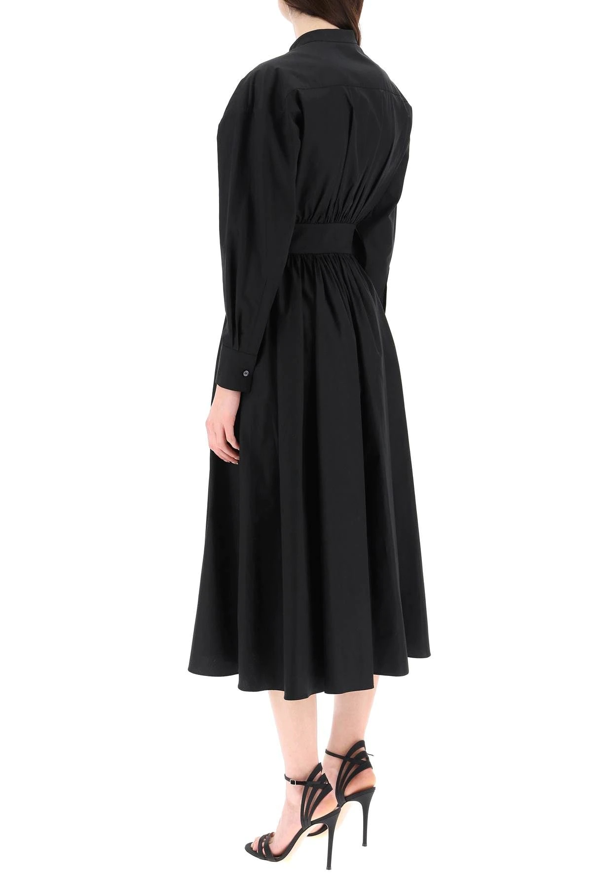 POPLIN MIDI DRESSQ - 4