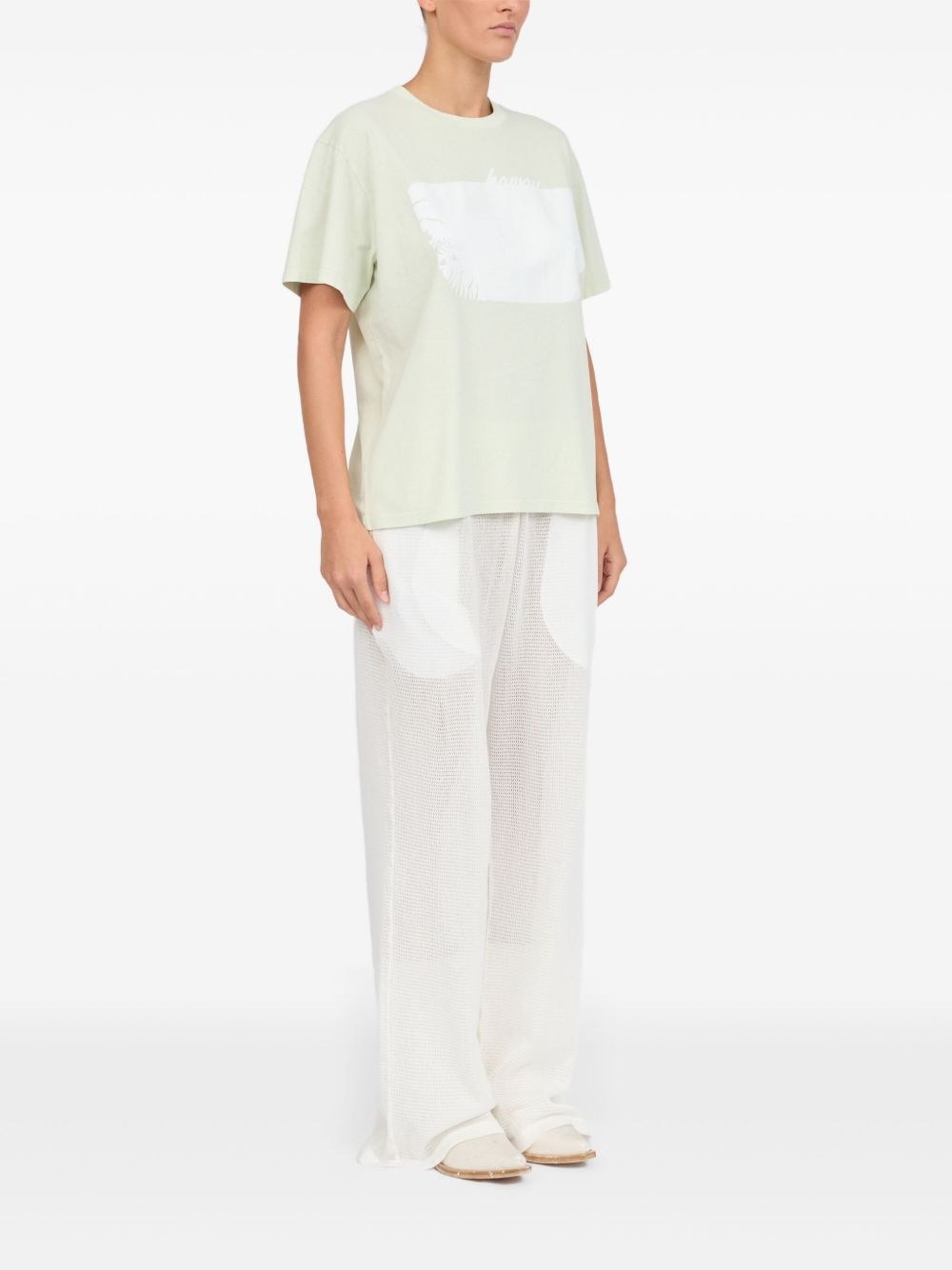 stamp-motif t-shirt - 3