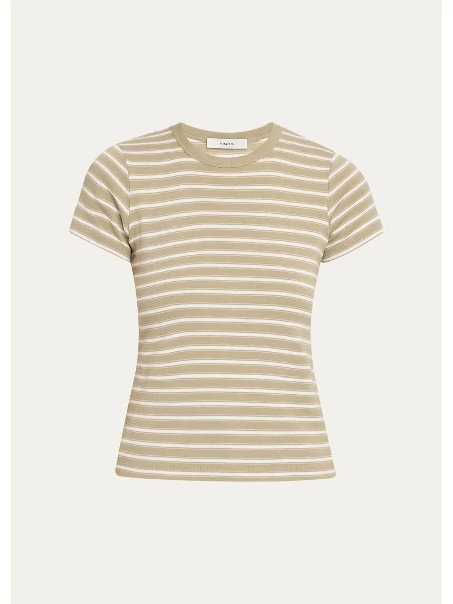Stripe Shrunken Tee - 1
