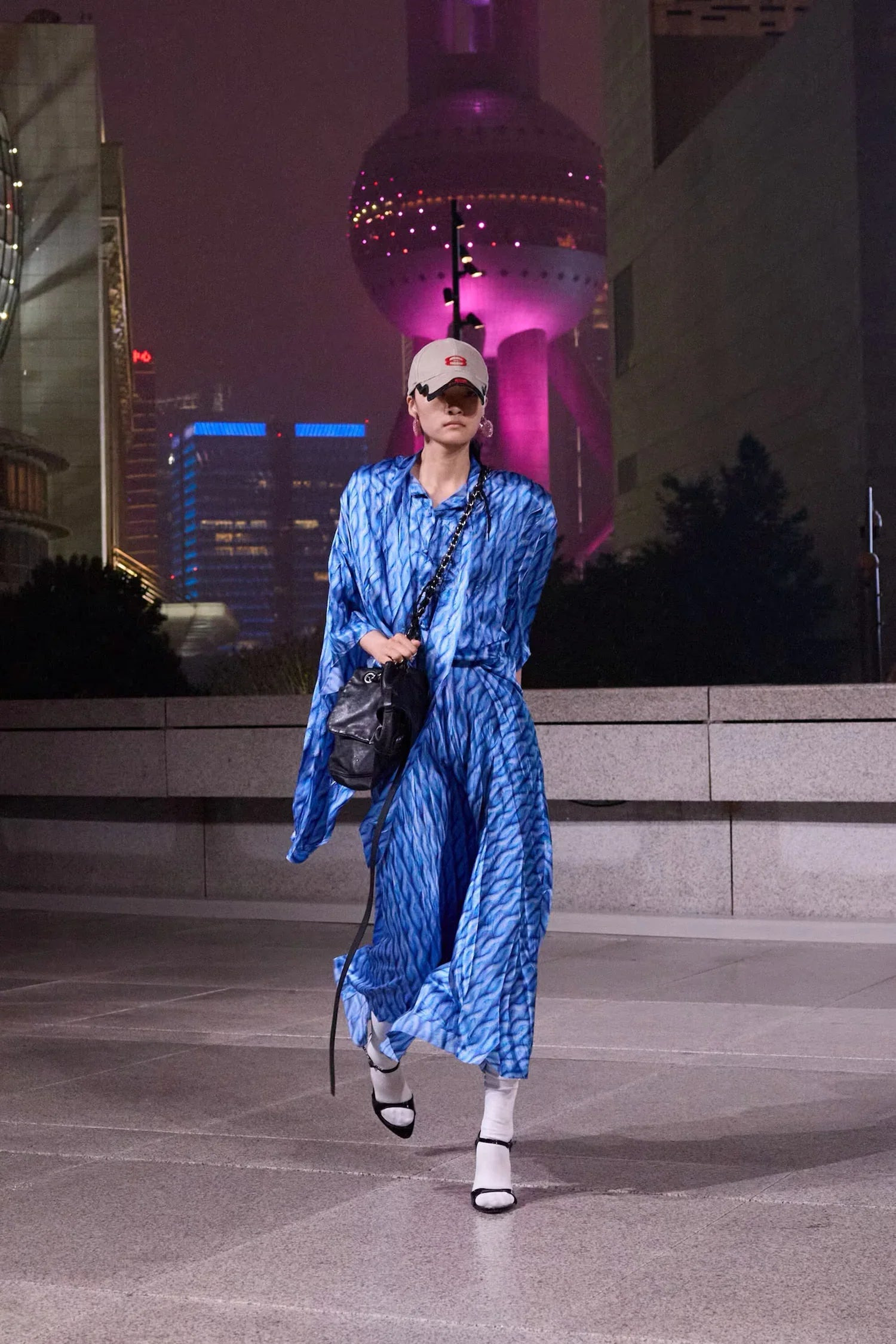 Printed-Double-Sleeve-Dress - 5