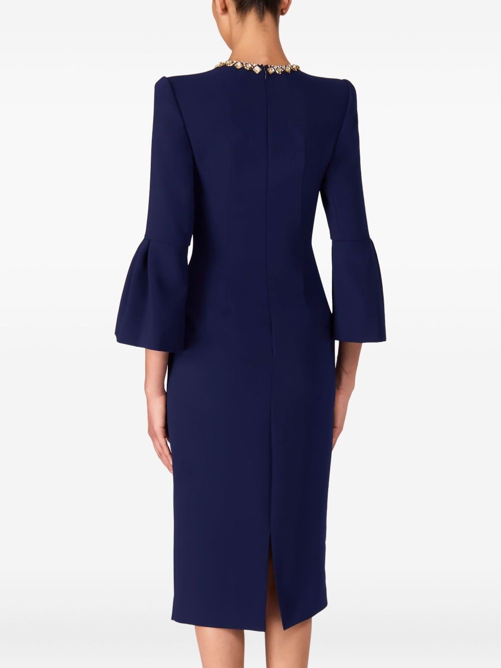 Margoni bell-sleeve embellished midi dress - 3
