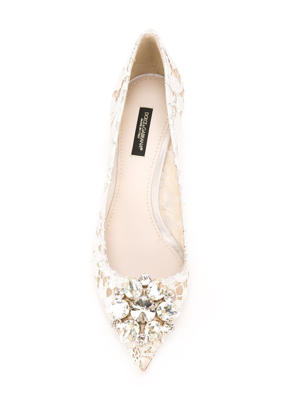 Dolce & Gabbana Women Lace Rainbow Pumps With Brooch Detailing - 7