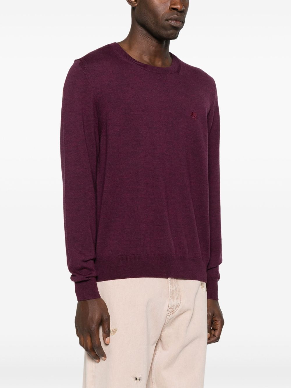 Pegaso-embroidered jumper - 3