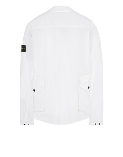 Stone Island 10203 STRETCH COTTON TELA 'PARACADUTE'_ GARMENT DYED WHITE outlook