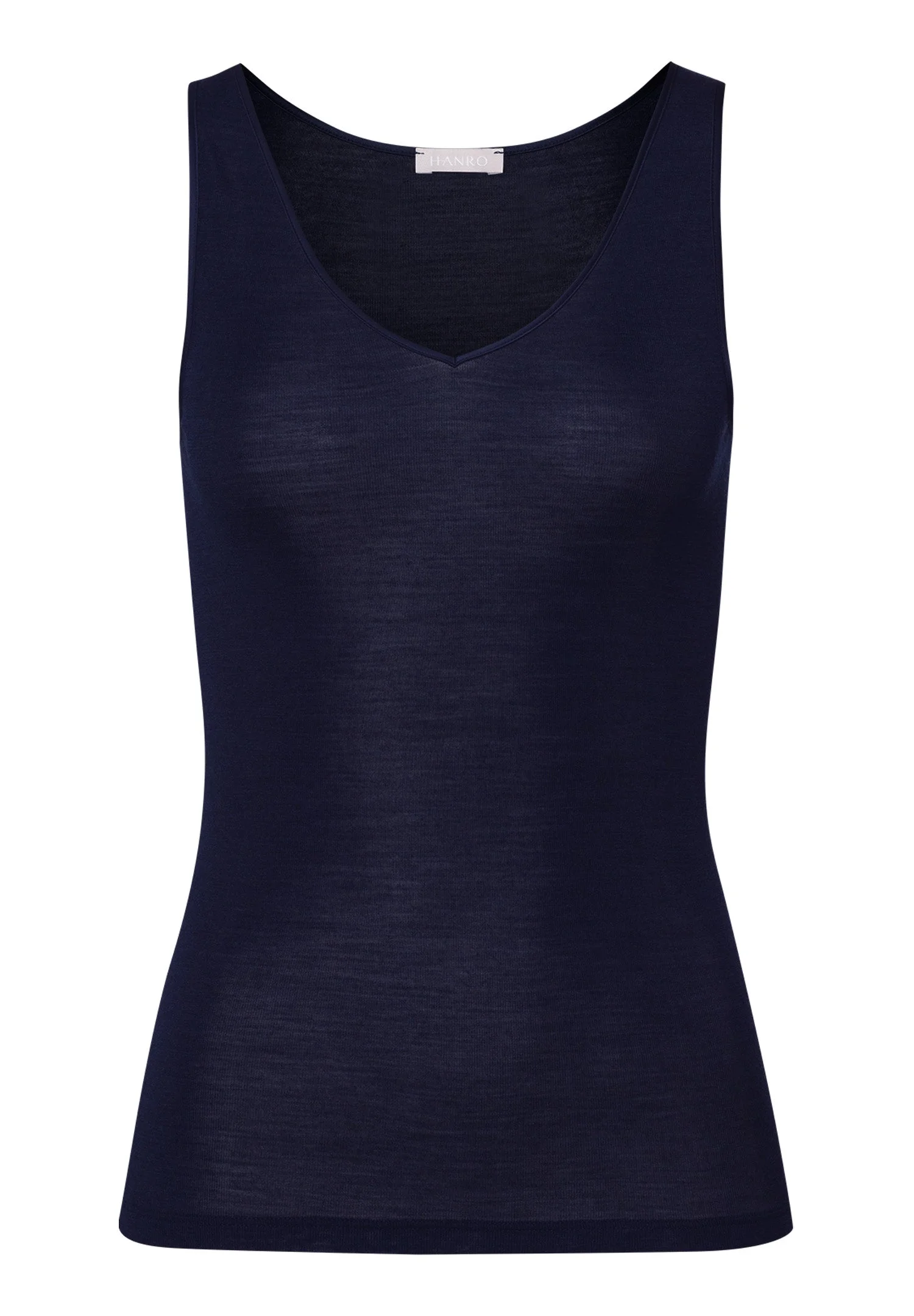 Woolen Silk W Wool And Silk V-Neck Tank Top - 1